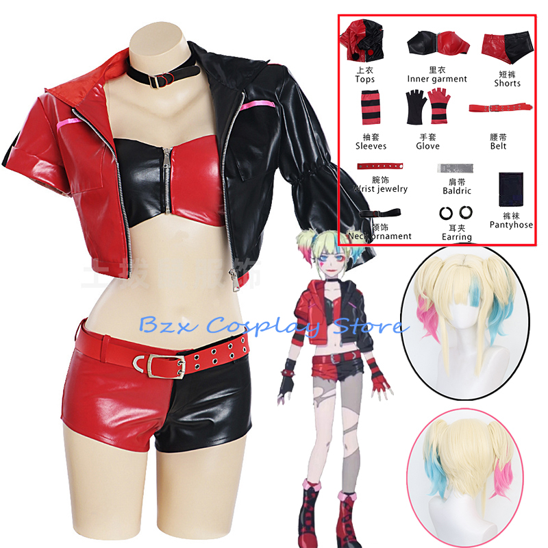 Women'S Harley Quinn Accessories - Filme piada harley cosplay anime outro