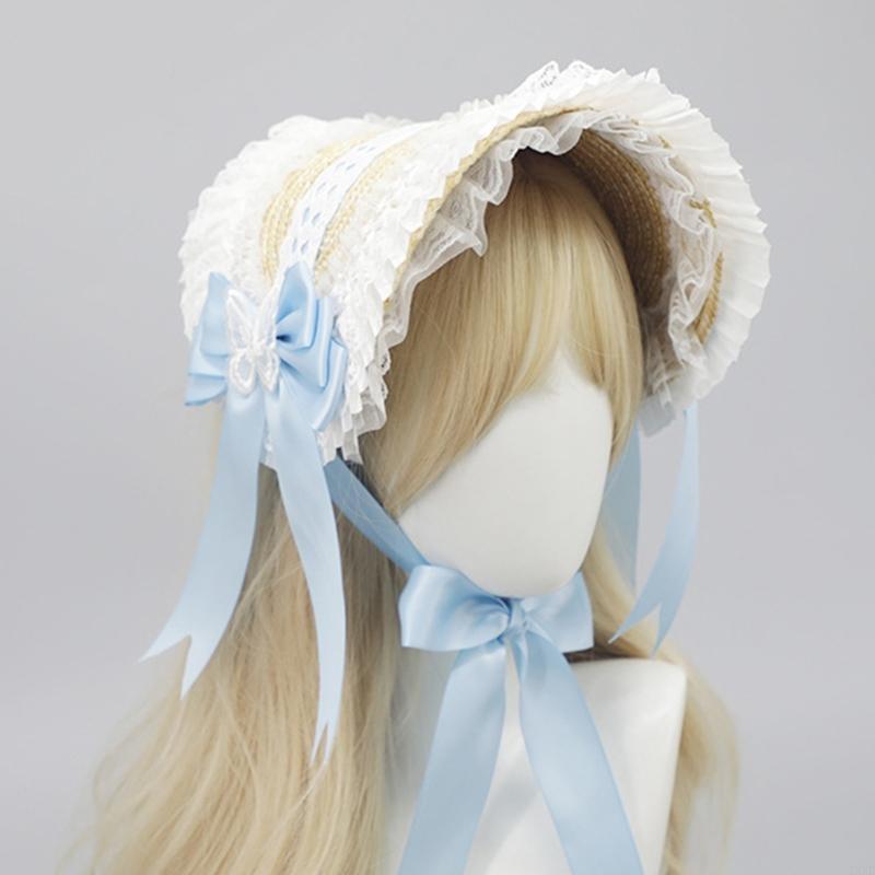 Women'S Victorian Era Accessories - Y3ne Chapéu capota renda vitoriana para