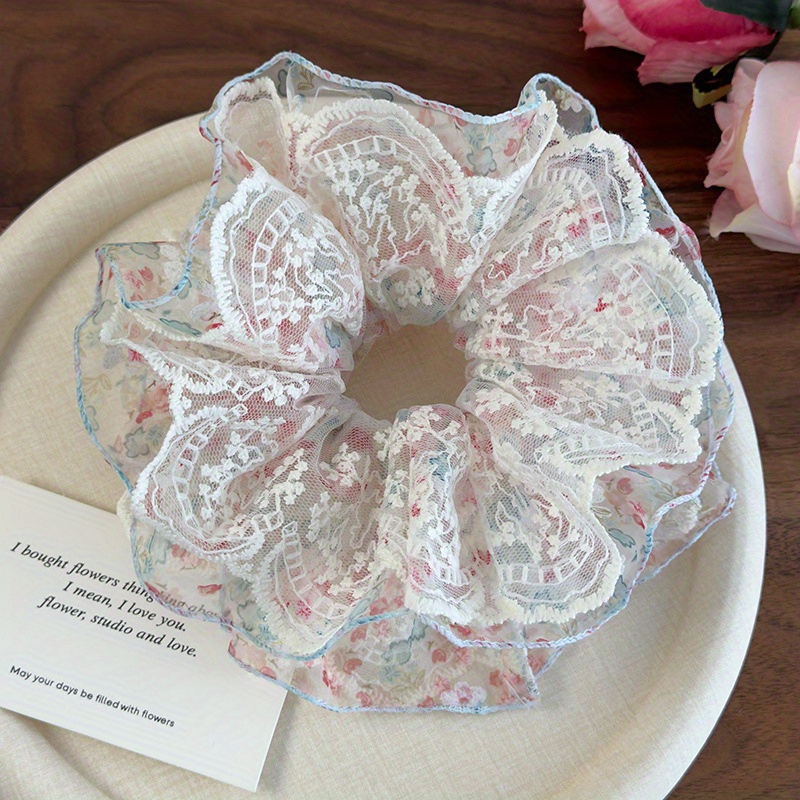 Women Accessories Shop Design - Laço de cabelo floral rosa e