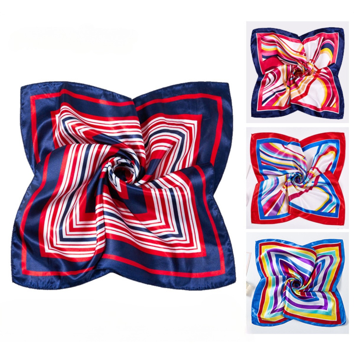 Women'S Work Accessories - 50*50cm lenços de seda quadrados cachecol