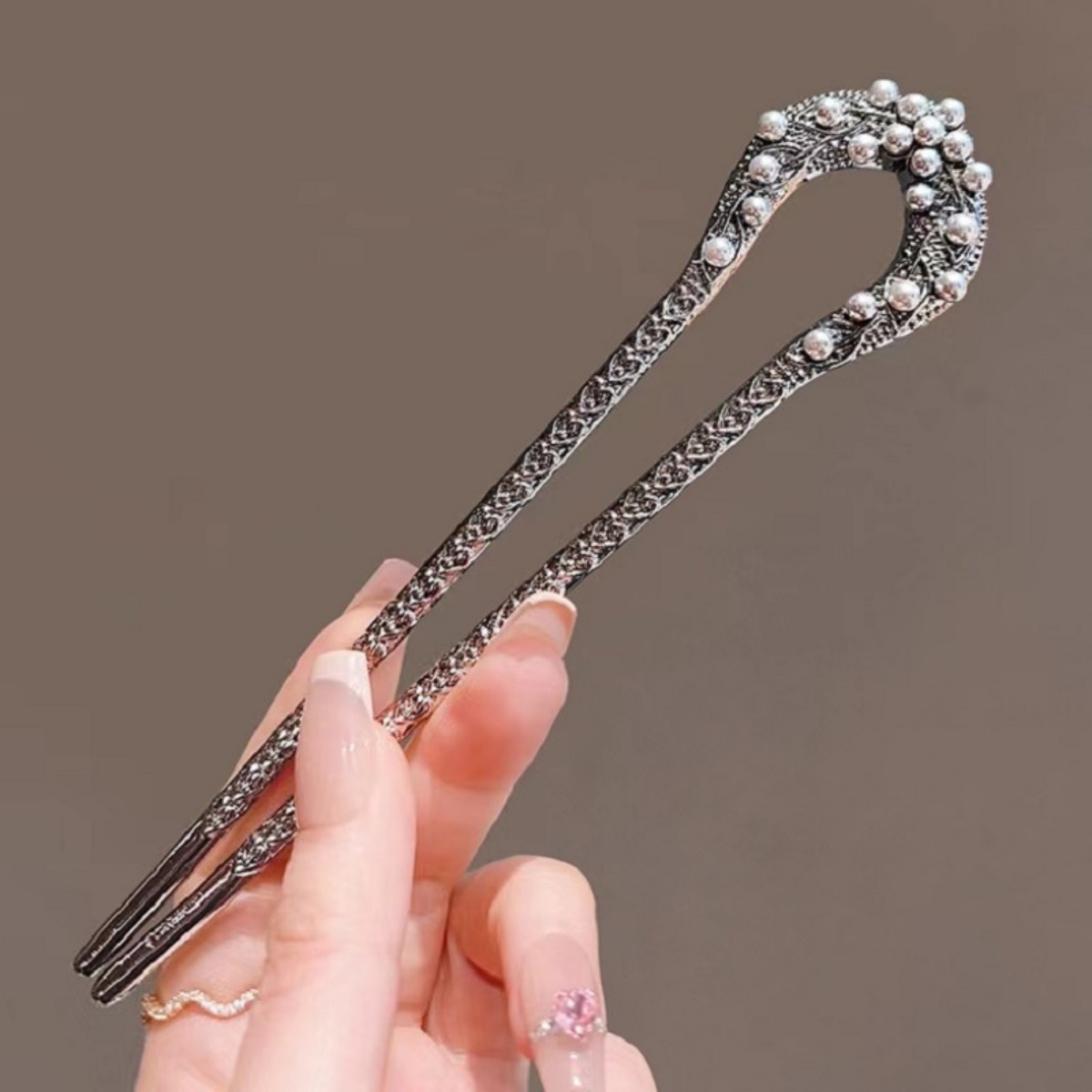Pearl Hair Pin - Nova pérola em forma de u