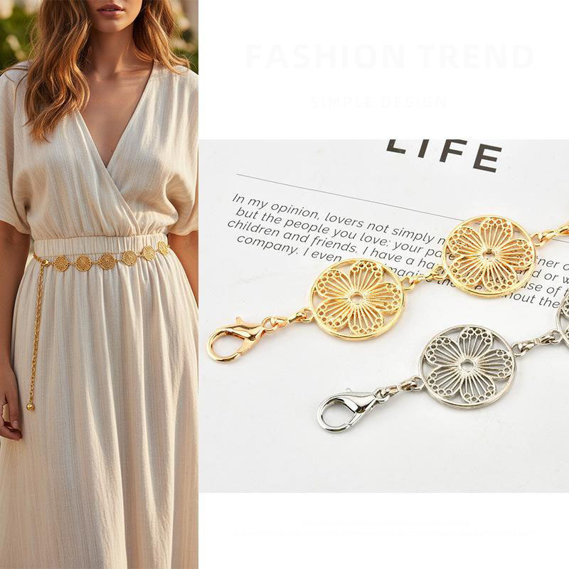 Women'S Accessories Accessorize - Cinto de Cintura Vazado com Flores