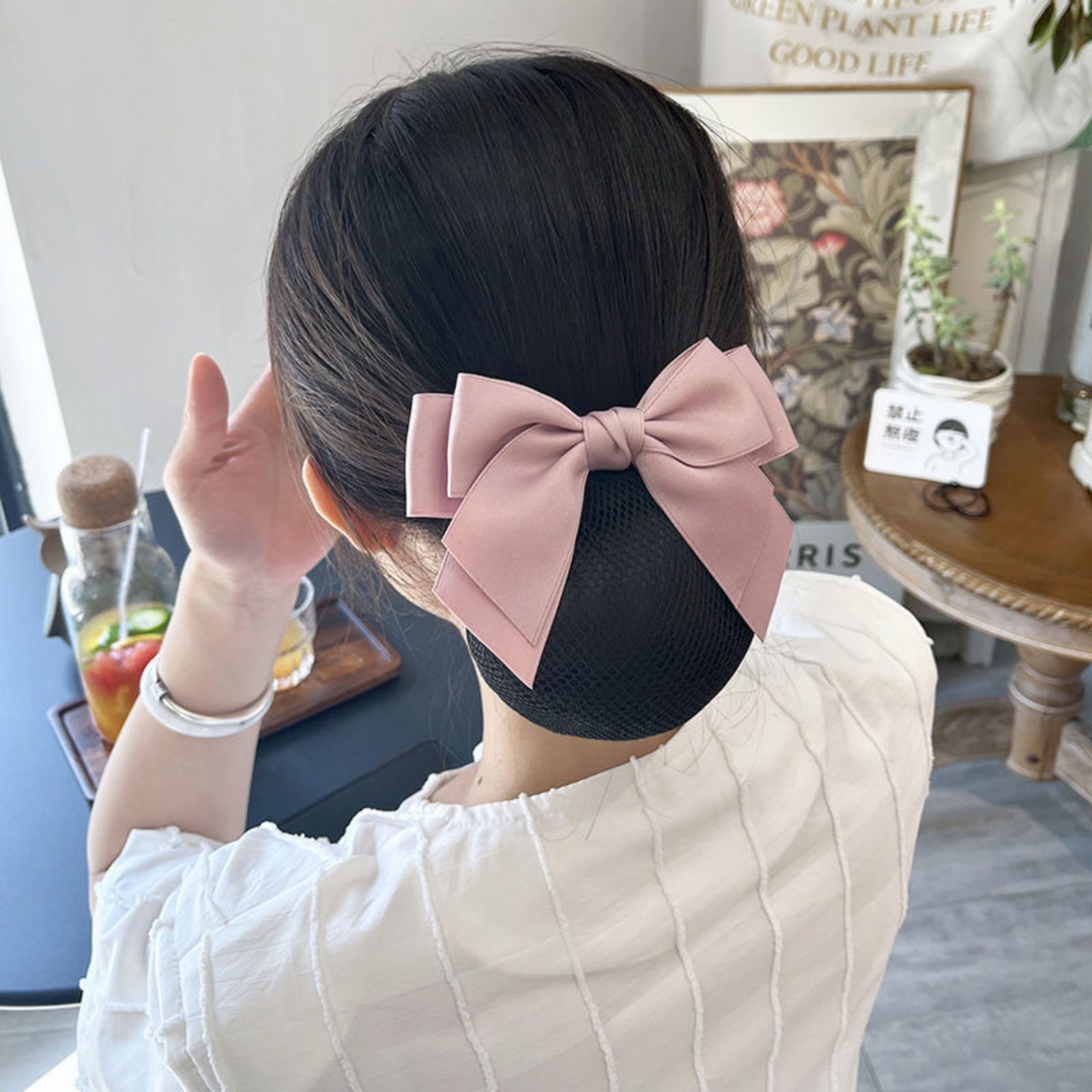 Rede de cabelo com laço elegan - Women'S Work Accessories avaliação e preço