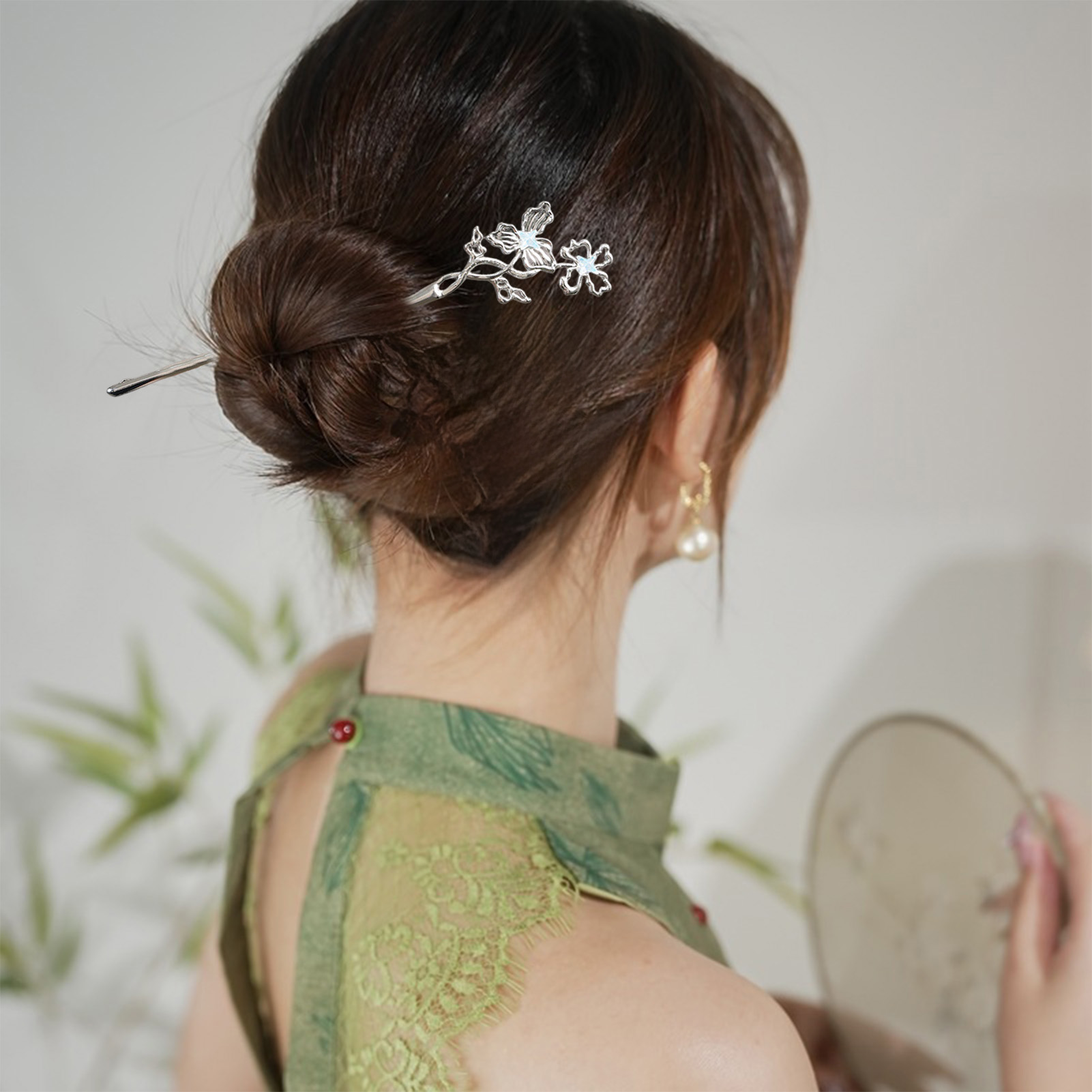 Bastões de cabelo de liga de c - Pearl Hair Pin avaliação e preço