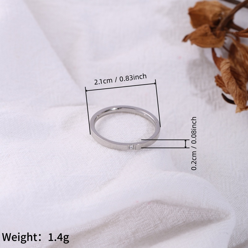 1 Peça de Anel Fino de Aço Ino - Women Accessories Meaning avaliação e preço