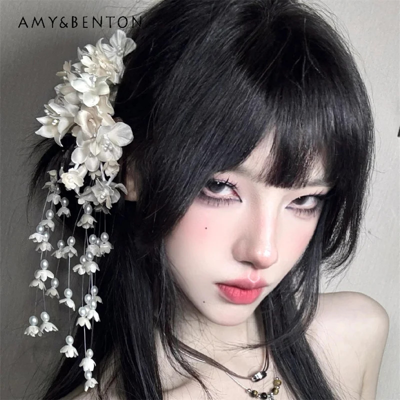 25coselegante temperamento flo - Pearl Hair Pin avaliação e preço