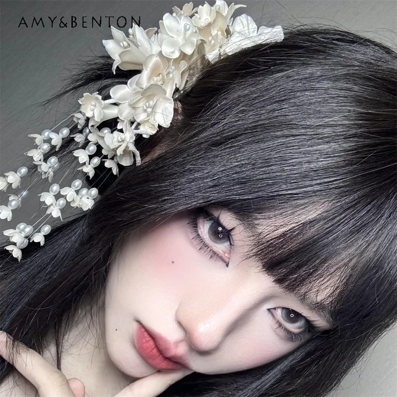 25coselegante temperamento flo - Pearl Hair Pin avaliação e preço