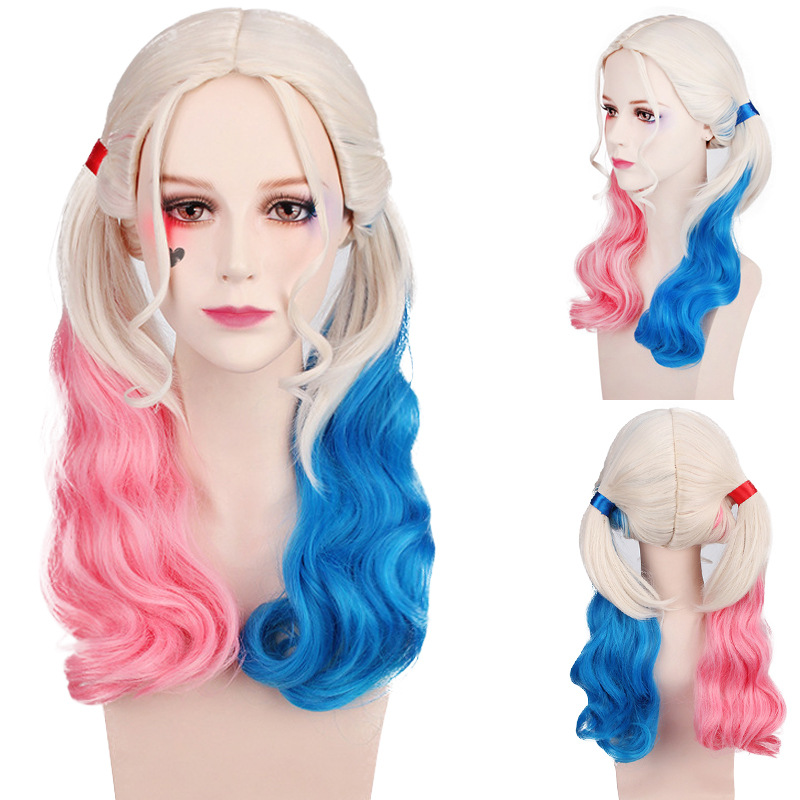 Peruca de Cosplay da Harley Qu - Women'S Harley Quinn Accessories avaliação e preço