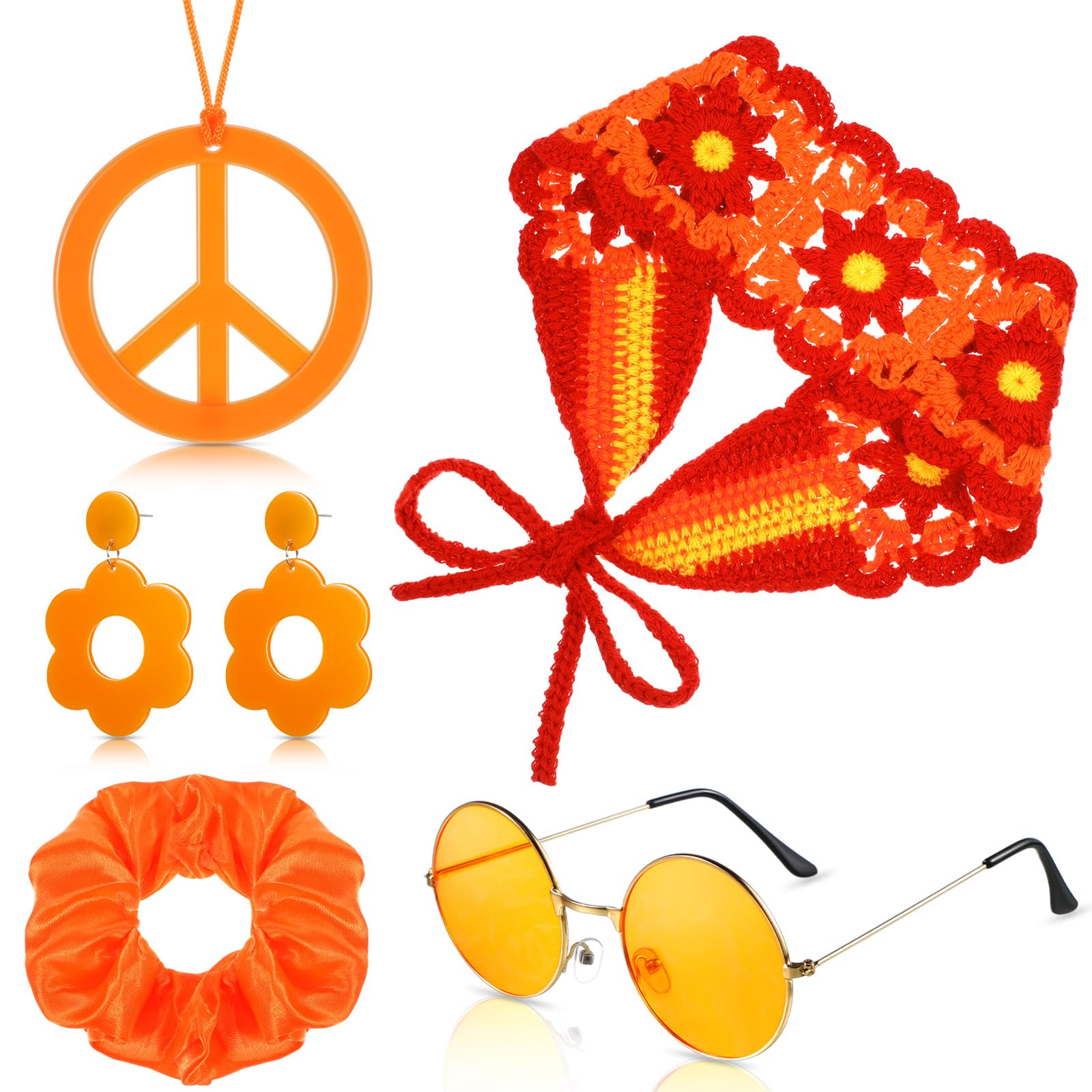 5 Peças de Acessórios Hippie d - Women'S Accessories In The 60S avaliação e preço