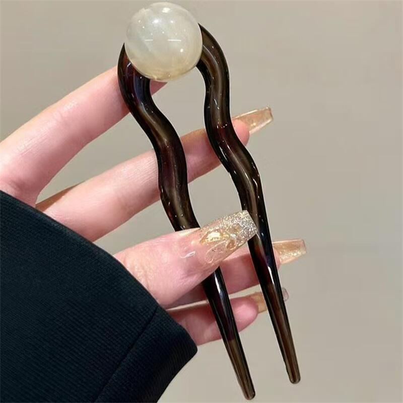 Grampo de Cabelo em Acrílico c - Pearl Hair Pin avaliação e preço