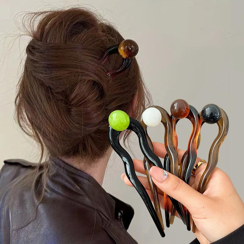 Grampo de Cabelo em Acrílico c - Pearl Hair Pin avaliação e preço