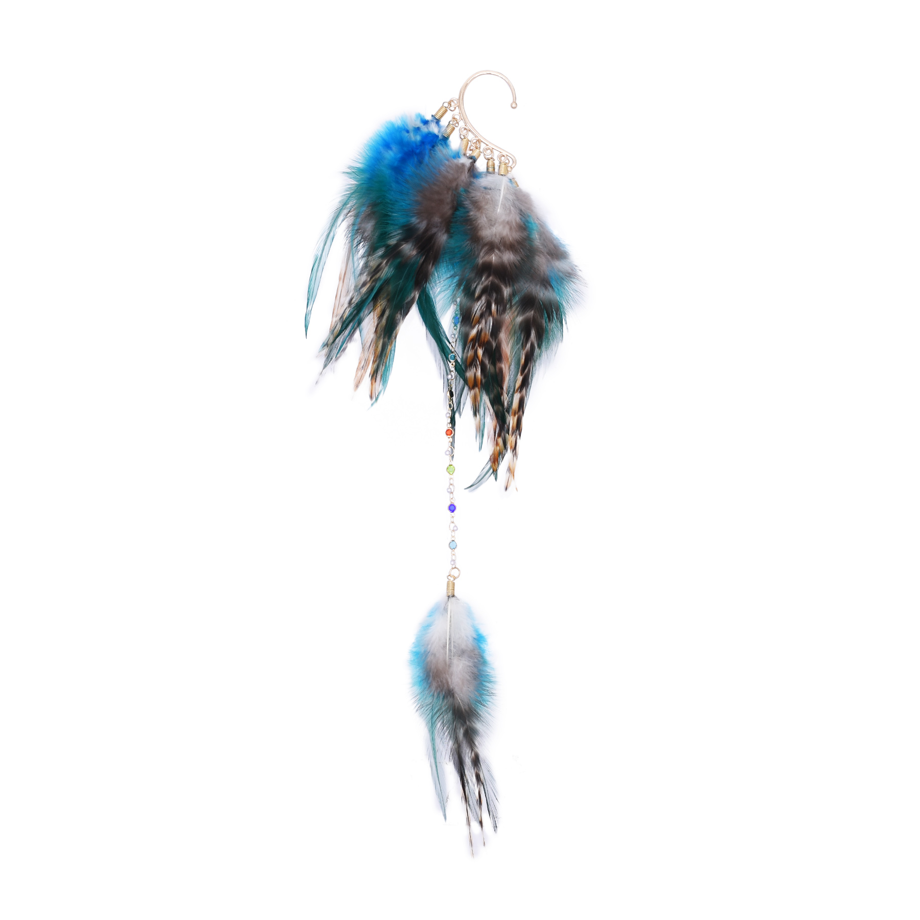 Brincos de penas estilo étnico - Women Accessories India avaliação e preço