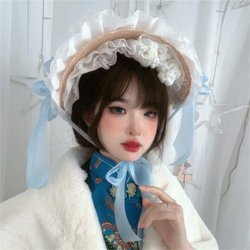 Y3ne Chapéu capota renda vitor - Women'S Victorian Era Accessories avaliação e preço