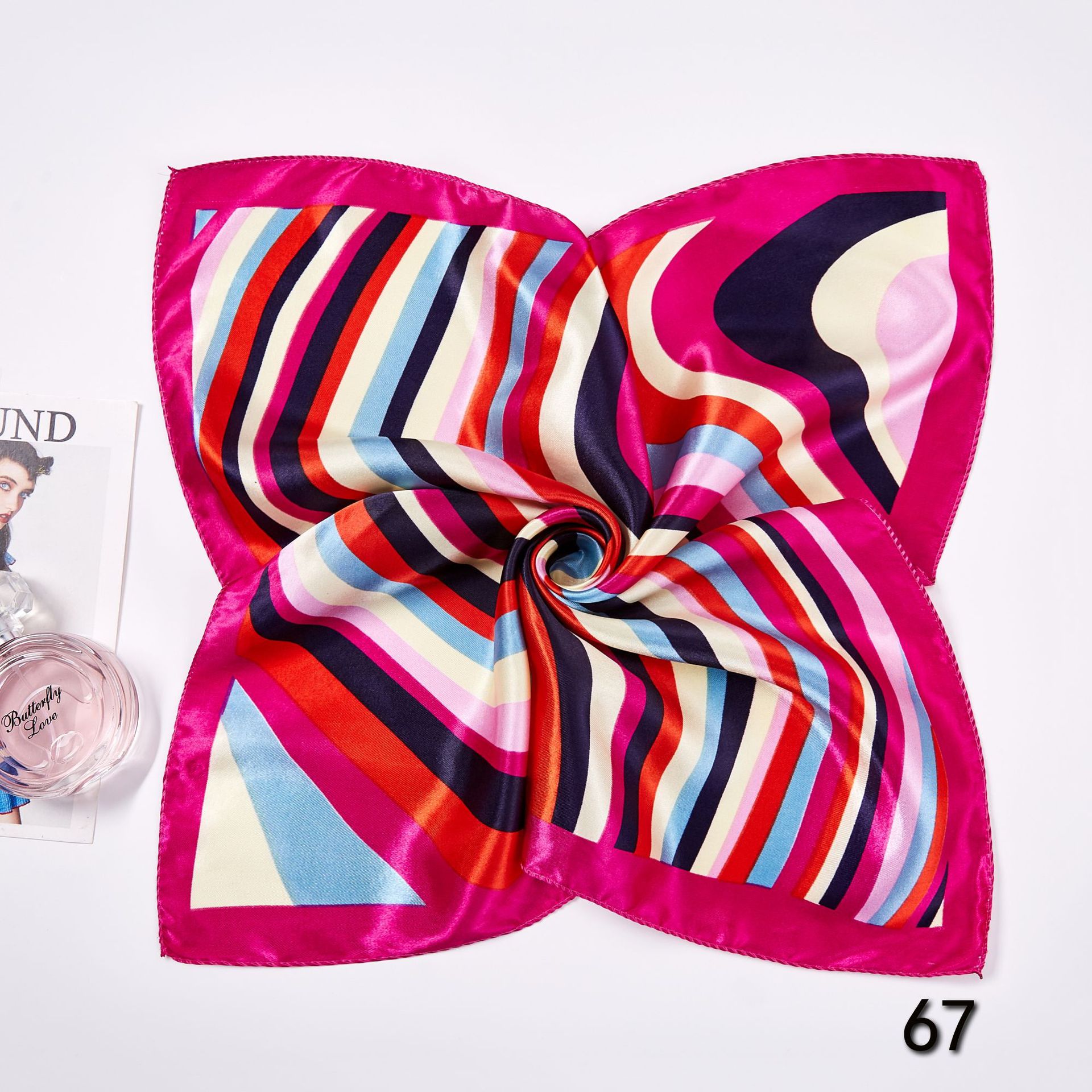 50*50cm lenços de seda quadrad - Women'S Work Accessories avaliação e preço