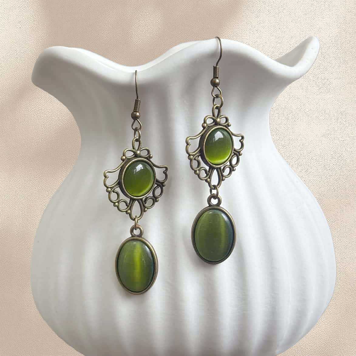 Brincos Pendentes Retrô Vitori - Women'S Victorian Era Accessories avaliação e preço