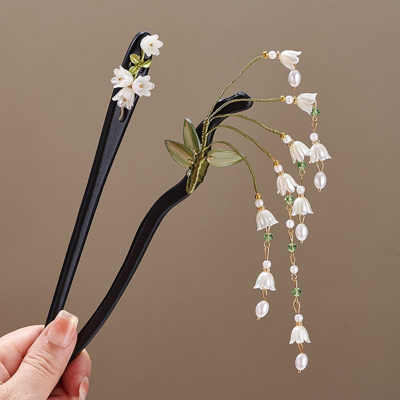 Grampo de Cabelo de Madeira Vi - Pearl Hair Pin avaliação e preço