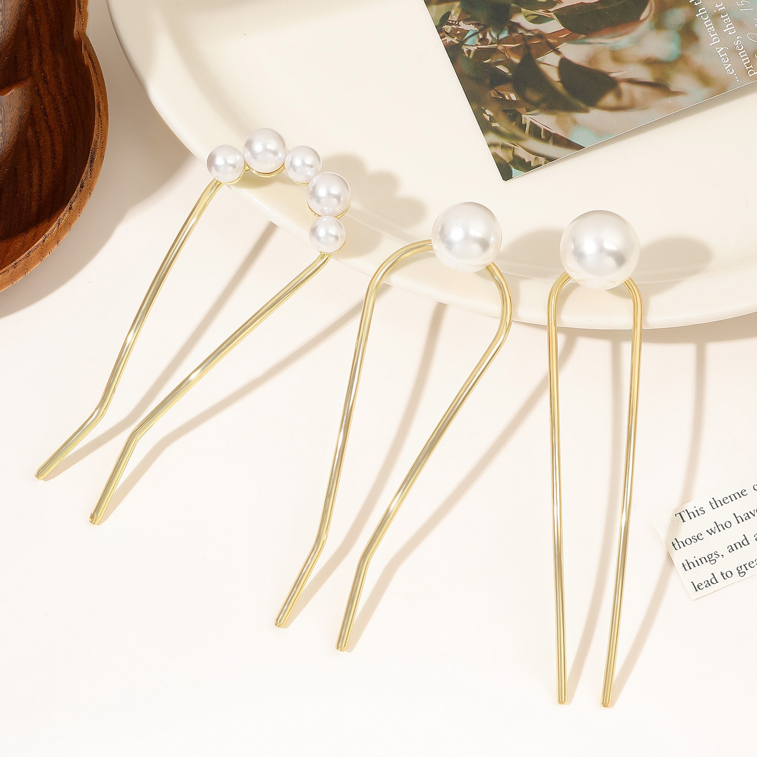 Novo Grampo de Cabelo Vintage  - Pearl Hair Pin avaliação e preço