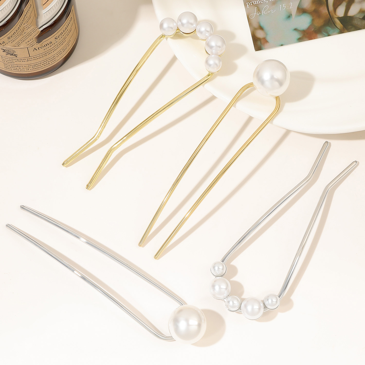 Novo Grampo de Cabelo Vintage  - Pearl Hair Pin avaliação e preço