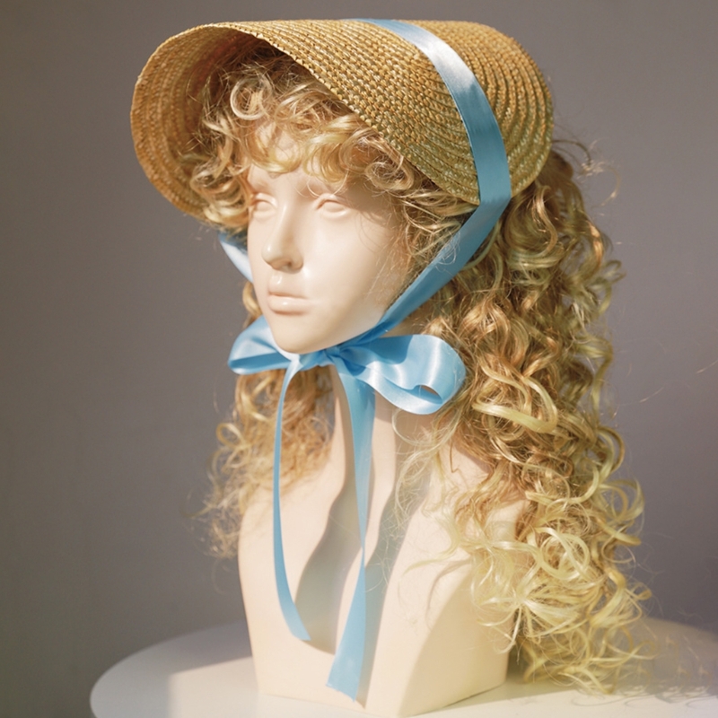 Boné de palha vitoriano para m - Women'S Victorian Era Accessories avaliação e preço
