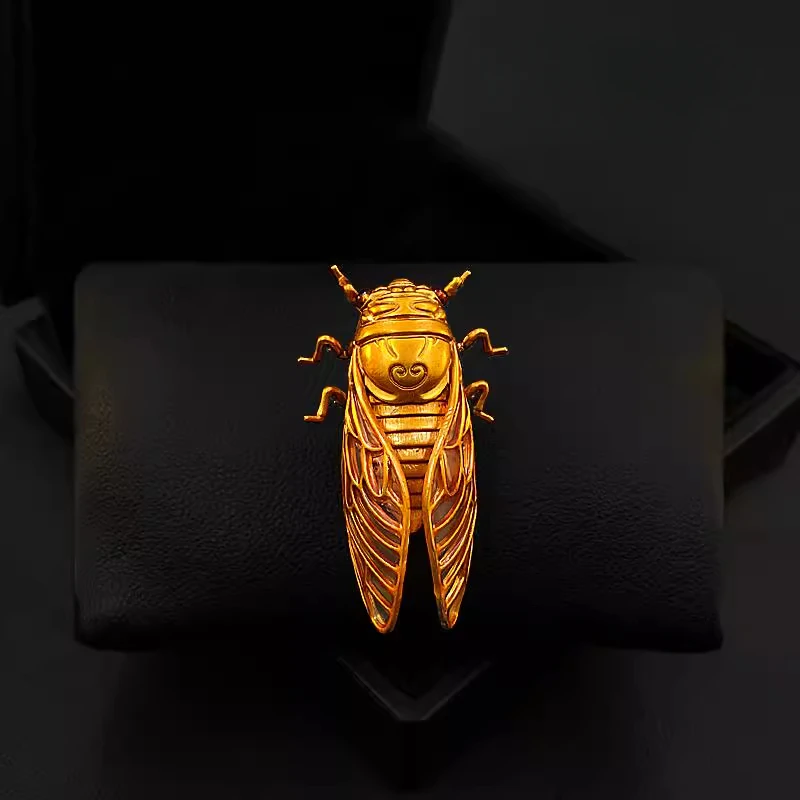 Broche cigarra dourado com sig - Women Accessories Meaning avaliação e preço