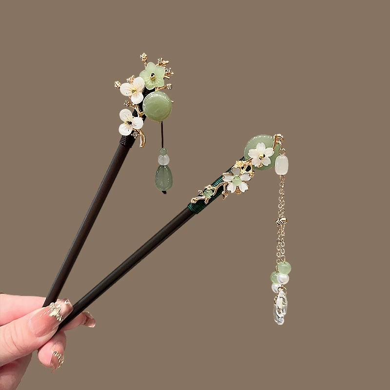 Grampo de cabelo de madeira an - Pearl Hair Pin avaliação e preço