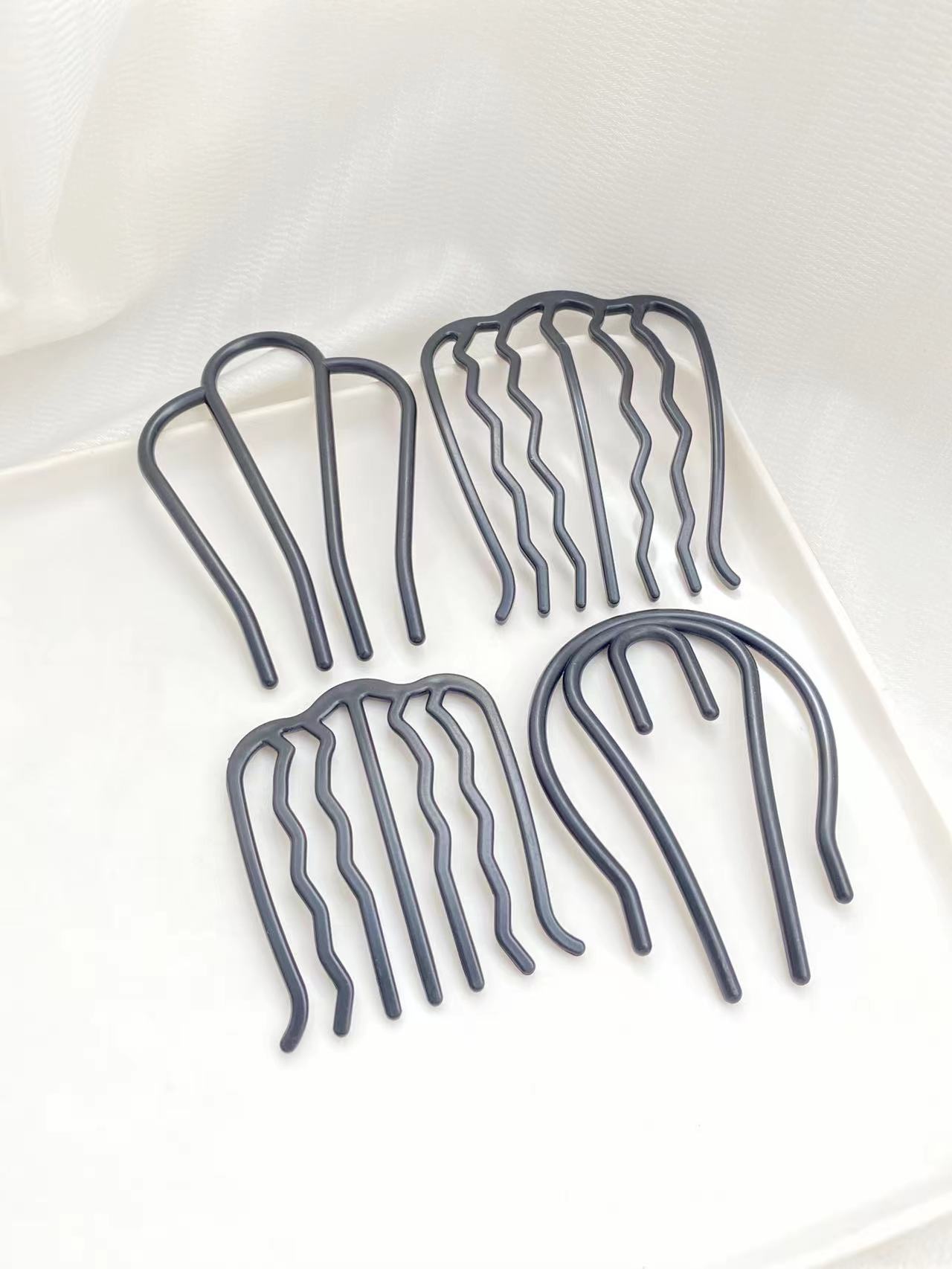 4 peças pentes de cabelo preto - Women Accessories Shop Design avaliação e preço