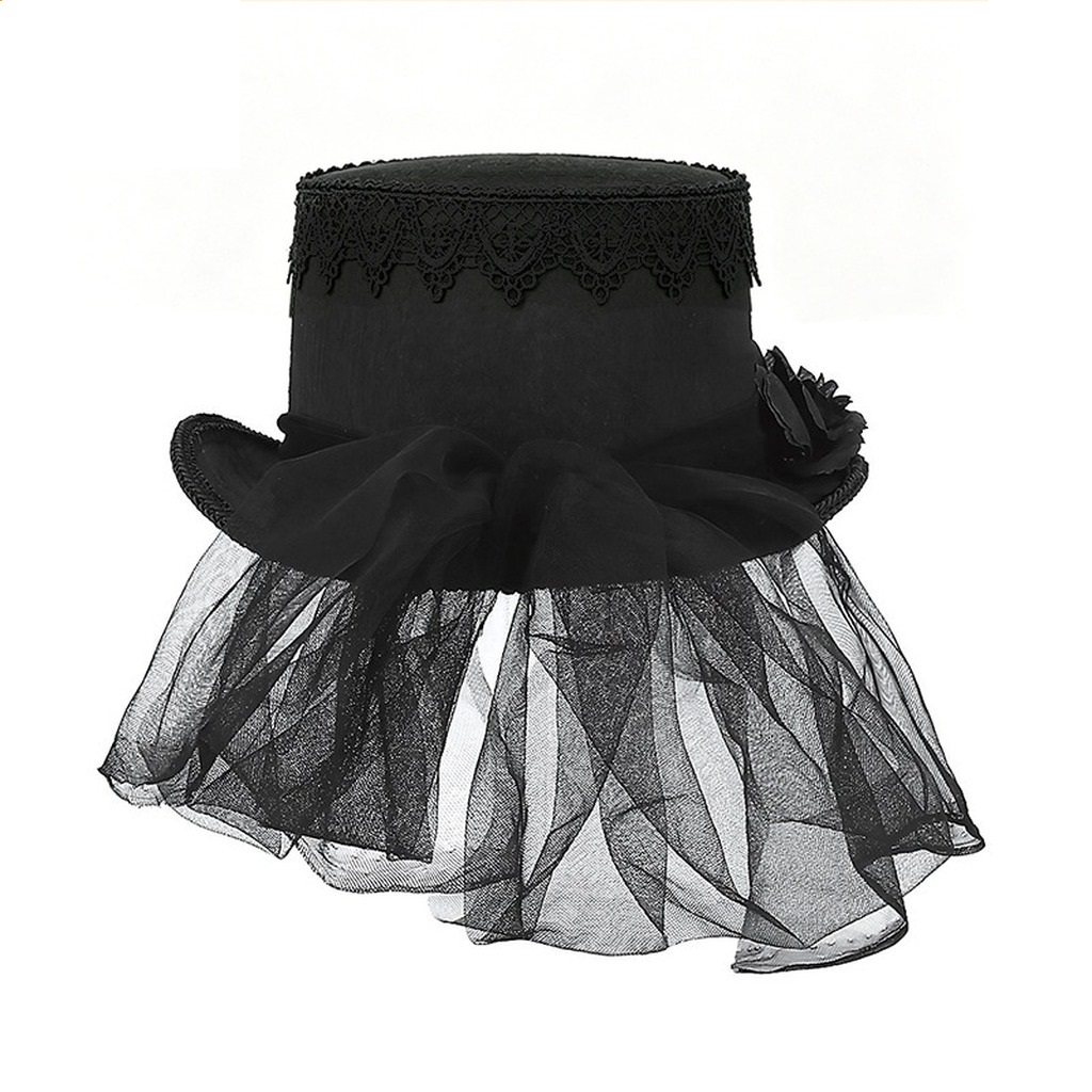 Chapéu de Renda Gótica Preto V - Women'S Victorian Era Accessories avaliação e preço