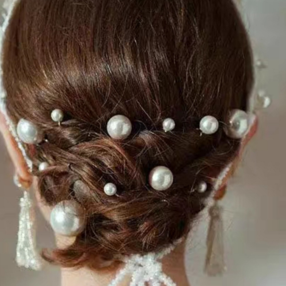 Conjunto de Pentes e Grampos d - Pearl Hair Pin avaliação e preço