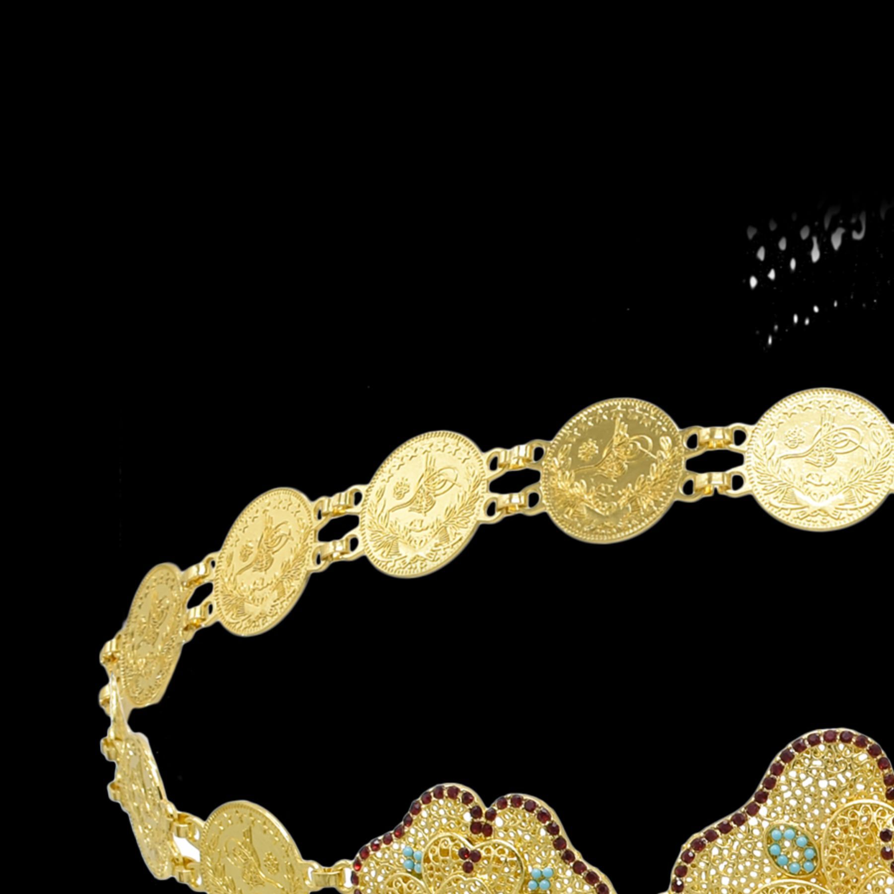 Oco para fora flor moedas corr - Women Accessories India avaliação e preço