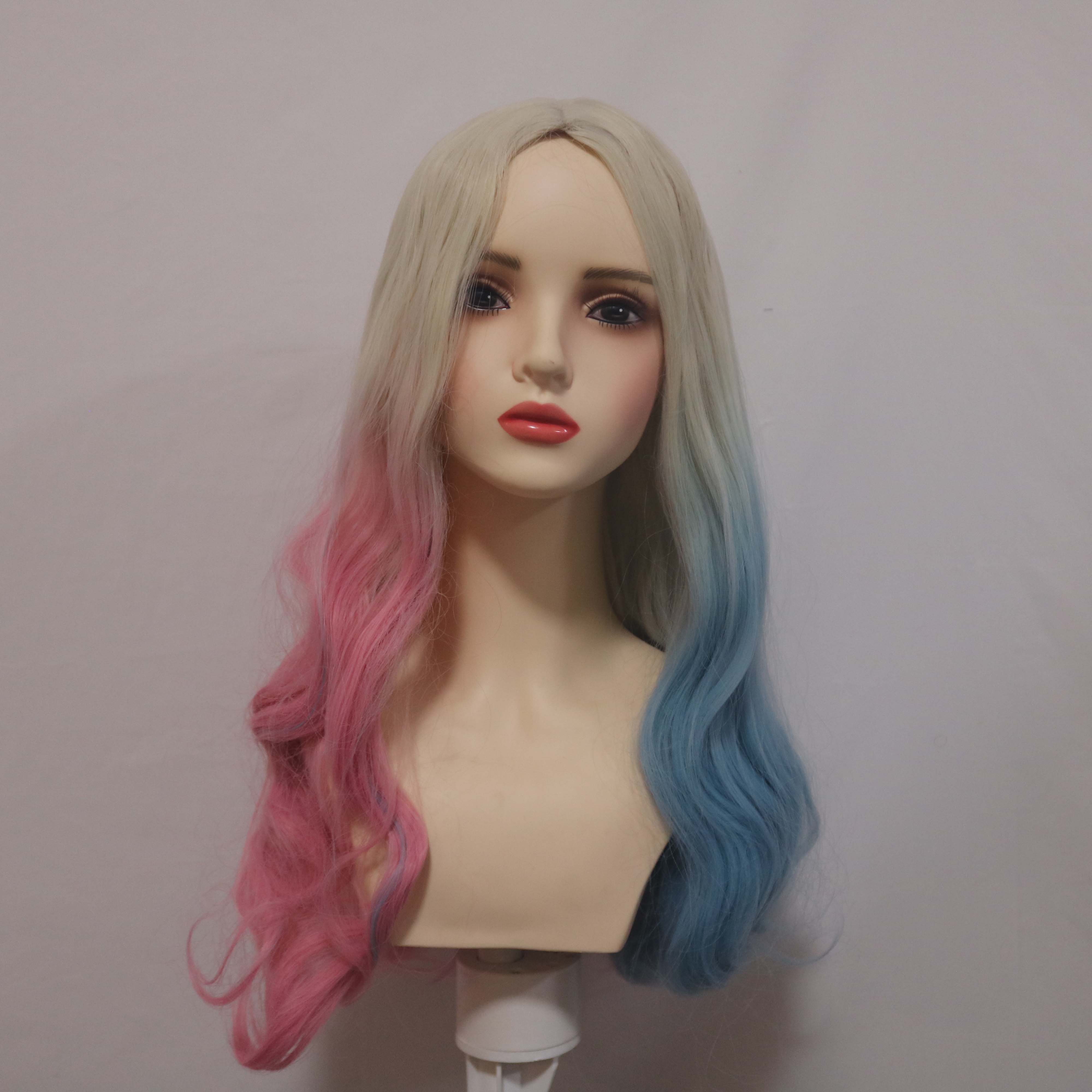Peruca Sintética Longa Ondulad - Women'S Harley Quinn Accessories avaliação e preço