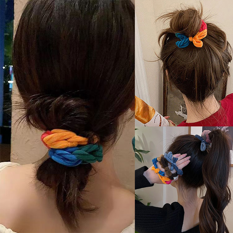 Corda de cabelo colorida tecid - Women Accessories Shop Design avaliação e preço