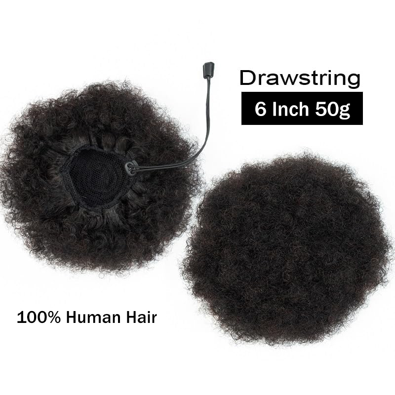 Afro kinky puffs 100% cabelo h - Women Accessories India avaliação e preço